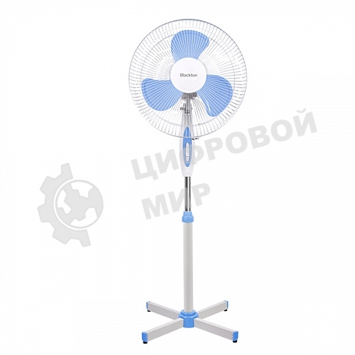 Вентилятор напольный Blackton Bt F1111 White-Blue (2в1 ч/б коробка + 1 ч/б коробка) (выписывать кратно 2)