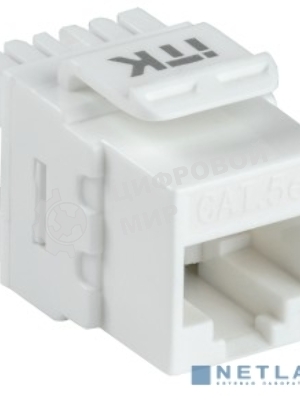 Модуль Keystone Jack кат. 5E UTP 110 IDC 180 град. CS1-1C5EU-12 ITK
