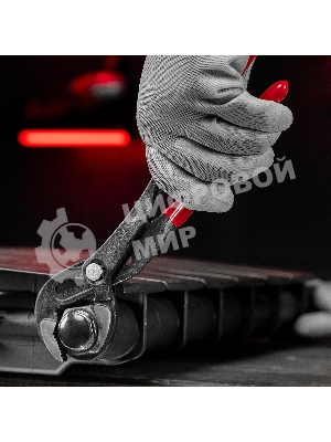 Переставные клещи Matrix 250 мм, кнопочный механизм, хром-ванадий, обливные рукоятки