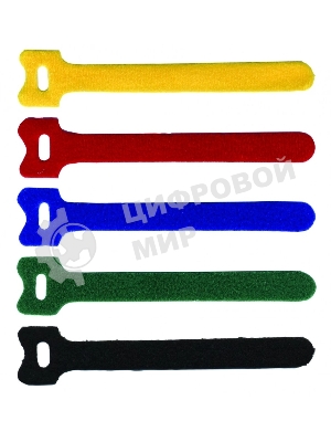 Хомут-липучка 125 мм, 20 шт., красный