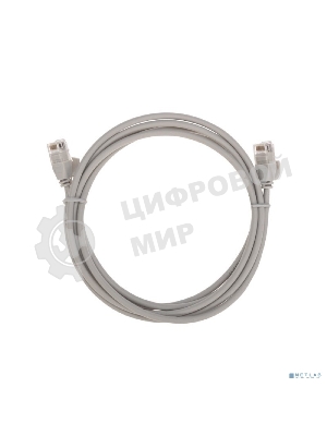 Патч-корд U/UTP Rexant cat.6a (10G), RJ45-RJ45, неэкранированный, 28AWG, LSZH, серый, 2 м