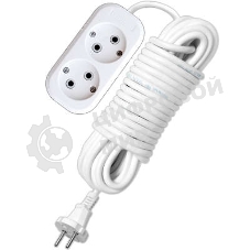 Удлинитель 2х10 м без заземл. 10А IP20 Е-202 АБС-пл. ПВС 2х0.75 UNIVersal 9634265