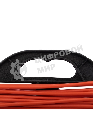 Удлинитель-шнур на рамке PROconnect ПВС 2х0.75, 20 м, б/з, 6 А, 1300 Вт, IP20, оранжевый