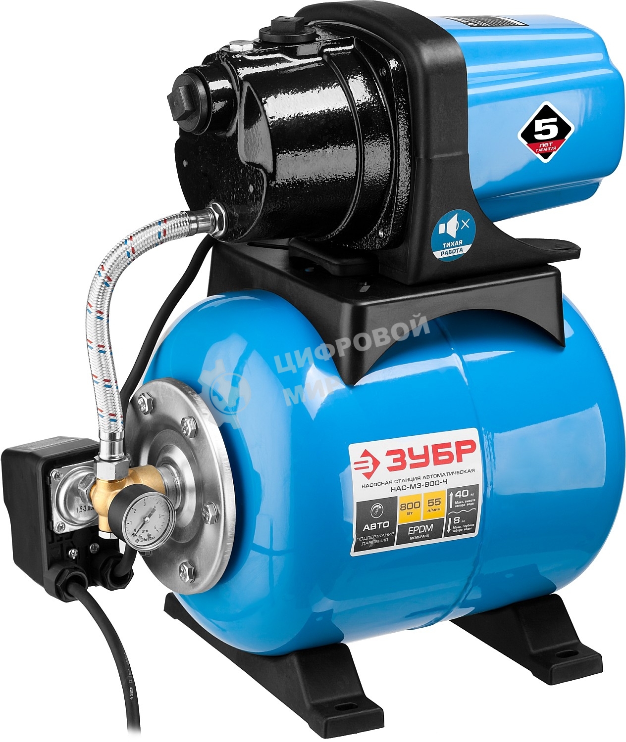 Станция насосная ЗУБР НАС-М3-800-Ч 800Вт 3300л/ч 35С чистая вода
