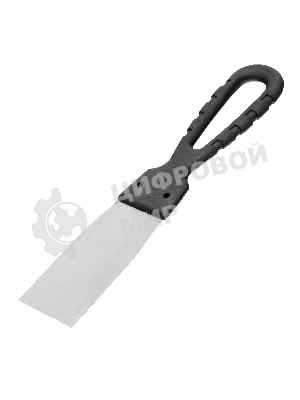 Шпательная лопатка из нержавеющей стали Сибртех, 40 мм, пластмассовая рукоятка