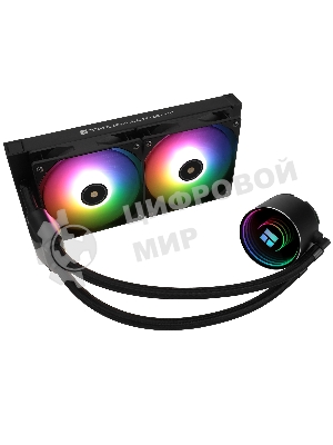 Водяное охлаждение для процессора Thermalright Frozen Notte 240 черный ARGB V2 (240мм, Black, ARGB/ Fans: 2x120мм, 72.37CFM, 27.7dBA, 2000RPM/ Pump height 54мм, 28dBA, 5300RPM, Rad thickness 27мм/ S: 1200, 1700, 1851, 2011, 2066, 115X, AM2, AM2+, AM3, AM3+, AM4, AM5, FM1, FM2, FM2+)