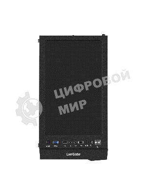 Компьютерный корпус Miditower ExeGate EVO-9211-500NPX (ATX, БП 500NPX с вент. 12см, с окном, 2хUSB+1хUSB3.0, HD аудио, черный, 1 вент. с RGb подсветкой)