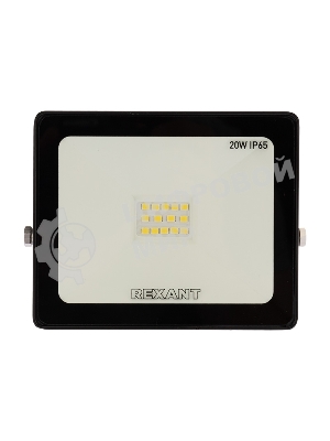 Прожектор светодиодный Rexant 20 Вт 200–260В IP65 1600 лм 6500 K холодный свет