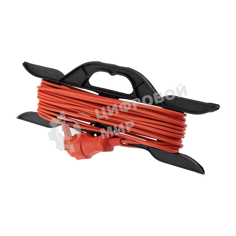 Удлинитель-шнур на рамке PROconnect ПВС 2х0.75, 10 м, б/з, 6 А, 1300 Вт, IP20, оранжевый