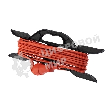 Удлинитель-шнур на рамке PROconnect ПВС 2х0.75, 10 м, б/з, 6 А, 1300 Вт, IP20, оранжевый