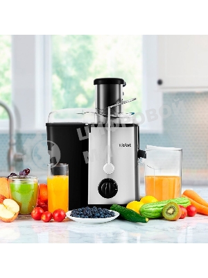 Соковыжималка центробежная Kitfort KT-1116 600Вт стальной