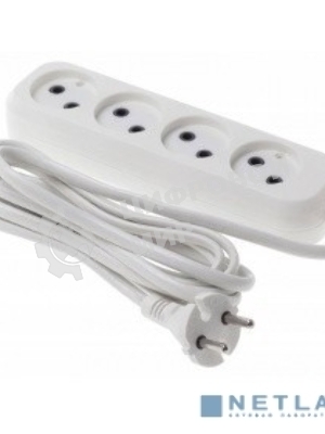 Сетевой удлинитель Buro BU-PSL4.5/W 5 м (4 розетки) белый (пакет ПЭ)