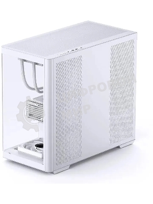 Корпус без блока питания JONSBO D300, Mini-Tower, TG, no fan, 2xUSB-A 3.2 + 1xUSB-C 3.2, mATX, mITX White