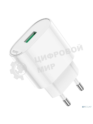 HOCO C109A/ Сетевое ЗУ/ 1 USB/ Выход: 10.5W/ White