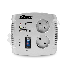 Сетевой фильтр Powerman Стабилизаторы напряжения AVS 500 С Black\Silver (500ВА,5А,КПД 98%,без индикации,настольный)