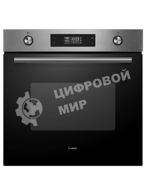 Духовой шкаф встраиваемый полноразмерный Evelux EO 650 PX, 60 см, 9 режимов, 70л, нержавеющая сталь