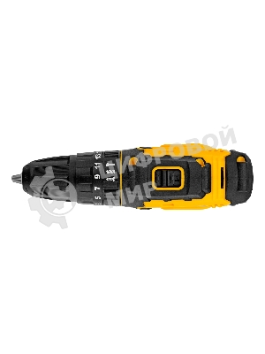 Дрель-шуруповерт Denzel CID-18-0, 18 В, 0 Ач, 30 Нм, щеточный, ударный