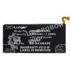 Аккумулятор CameronSino CS-SMG300SL EB-BA300ABE для Samsung Galaxy A3 SM-A300F, SM-A300F,DS Duos3.8V, 1900mAh