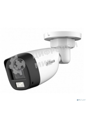 Уличная цилиндрическая HDCVI-видеокамера Dahua DH-HAC-HFW1200CLP-IL-A-0280B-S6 с интеллектуальной двойной подсветкой 2Мп, объектив 2.8мм, ИК 20м, LED 20м, IP67, корпус: металл, быстрый монтаж