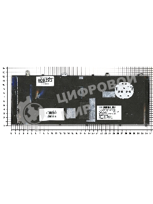 Клавиатура для ноутбука HP ProBook 4425s черная с черной рамкой