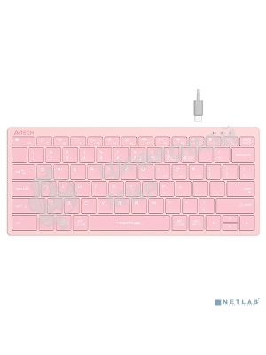 Клавиатура A4Tech FBX51C беспроводная, Bluetooth, радиоканал розовый