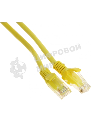 Патч-корд Premier PP12-2M/Y 1000Gbит/с UTP 4 пары cat.5e CCA molded 2м желтый RJ-45 (m)-RJ-45 (m)