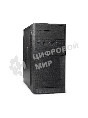 Компьютерный корпус Minitower ExeGate BAA-105U2-01-UNS350 (mATX, БП UNS350 с вент. 12см, 2*USB+2*USB 3.0, аудио, черный)