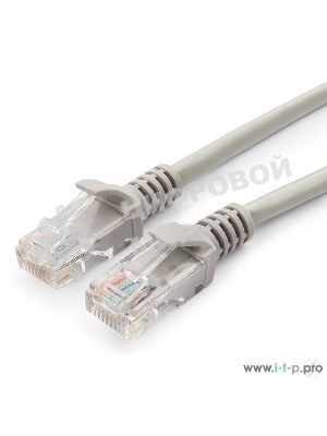 Патч-корд медный UTP Cablexpert PP10-5M cat.5, 5м, литой, многожильный, серый