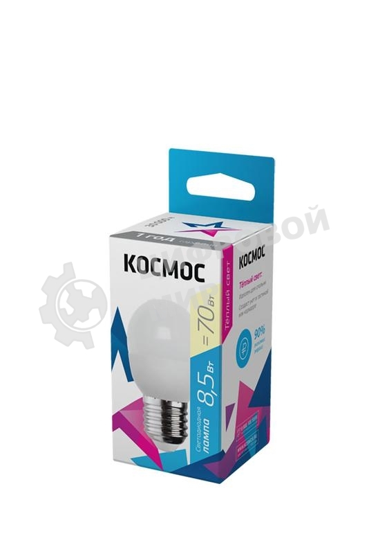 Лампа светодиодная Космос LED BASIC GL45 8.5Вт 220В E27 3000К