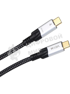 Кабель USB4 TCM--TCM, 5K@60Hz, 40Gbps, PD 240W, 5A, VCOM, 1.2м