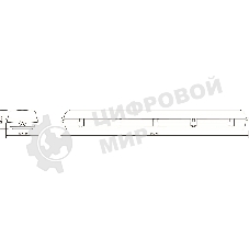 Светильник с отражателем влагозащ. СПП-Т8-G13 INDUSTRY 666х85х55мм IP65 для LED ламп 2х600мм Gauss 909410260
