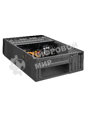 Компьютерный корпус Desktop ExeGate MI-208U2-M350 (mini-ITX/mATX, БП M350 с вент. 8см, 1хUSB+2хUSB 3.0, аудио, черный)