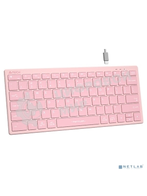 Клавиатура A4Tech FBX51C беспроводная, Bluetooth, радиоканал розовый