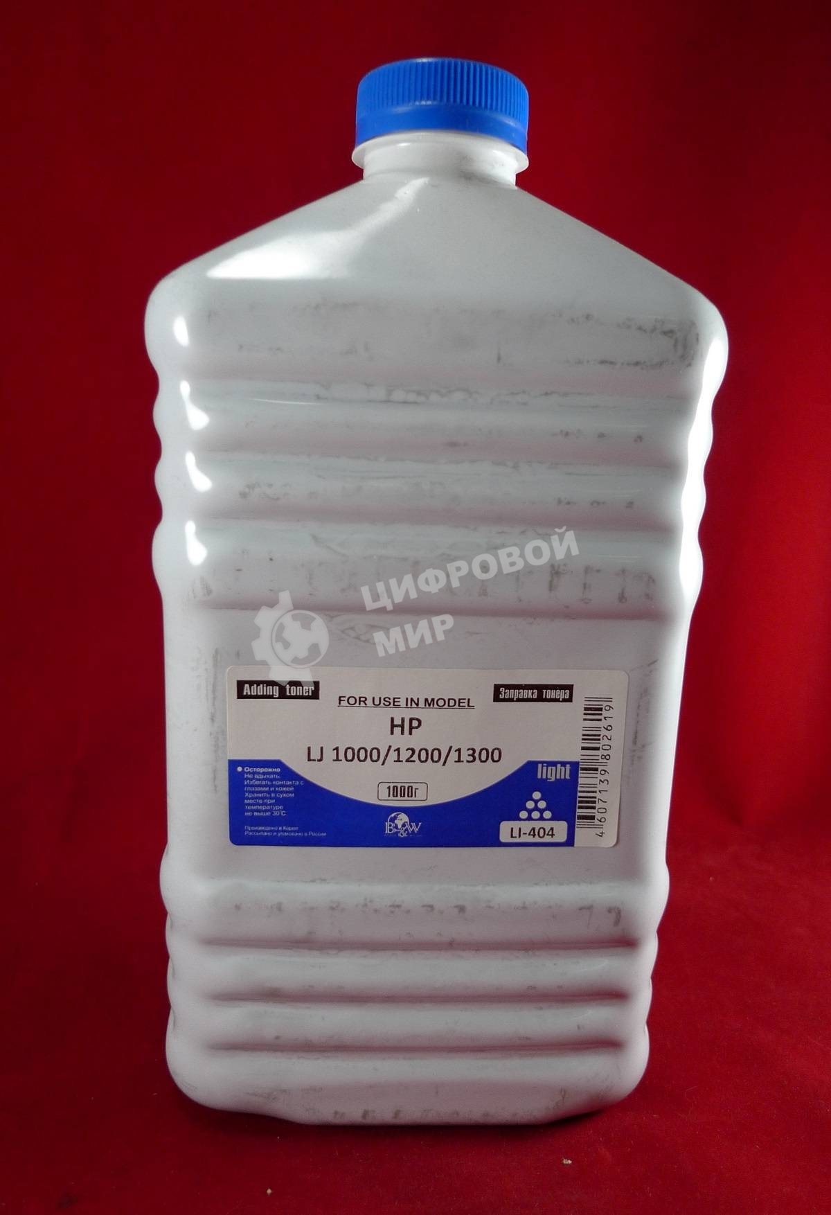Тонер HP LJ 1200/1300/1000W (кан. 1кг.) B&W Light фас России