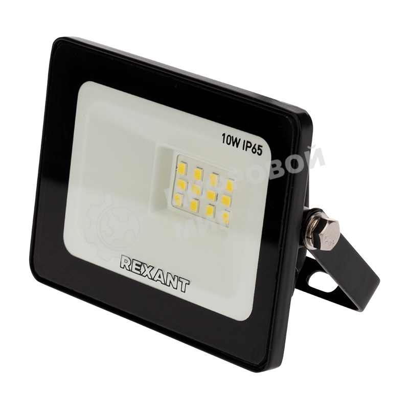 Прожектор светодиодный Rexant 10 Вт 200–260В IP65 800 лм 6500 K холодный свет
