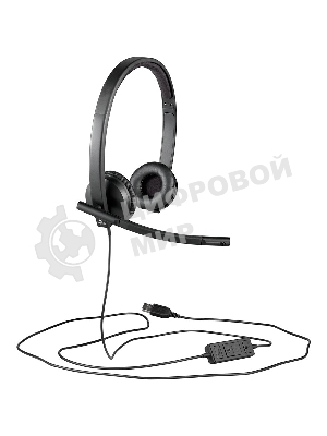 Гарнитура Logitech USB Headset H570e Stereo чёрный, проводная, USB