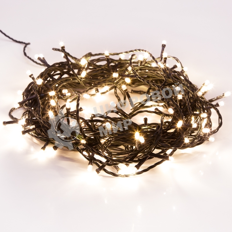 Гирлянда светодиодная Neon-night универсальная 200 LED теплый белый 20 метров, с контроллером