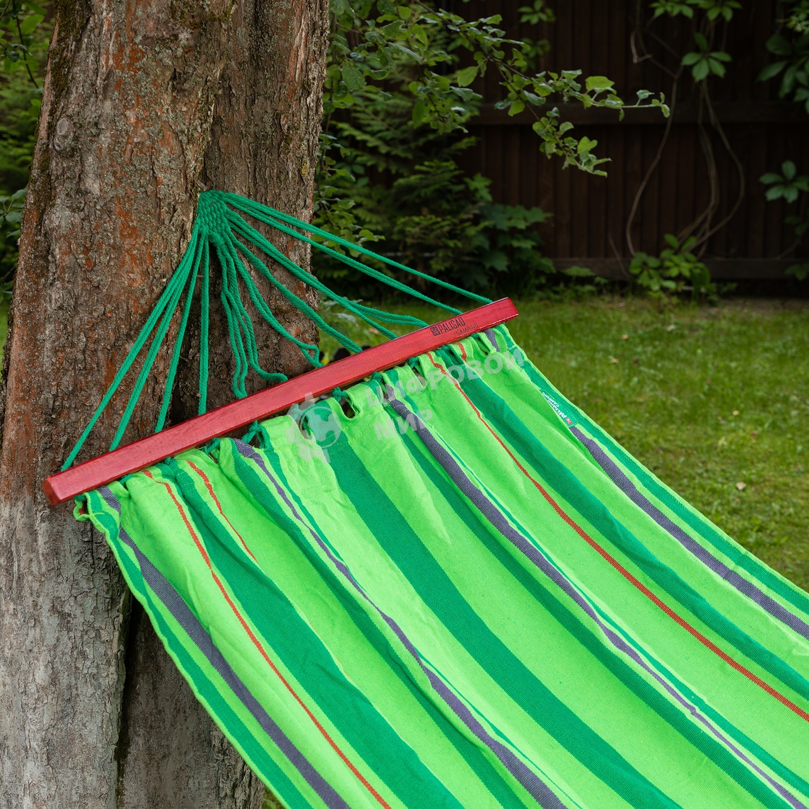 Гамак Palisad Camping 200х100 см, с деревянными планками