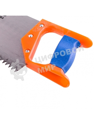 Ножовка по дереву, 500 мм, шаг зубьев 8 мм, пластиковая рукоятка (Ижевск) Россия