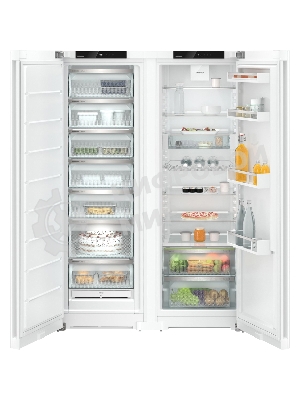 Холодильник Liebherr XRF 5220-22 001 (SFNd 5227-22 001 + SRd 5220-22 001) белый двухкамерный 398/271л морозилка сбоку, No Frost, Side by Side