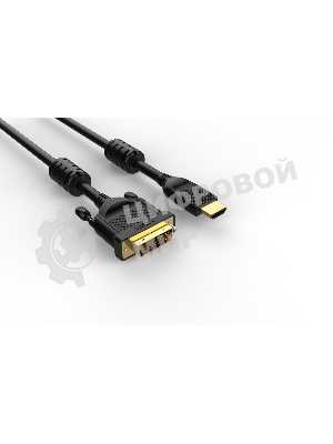 Кабель HDMI AM/DVI(24+1)M, 1.8м, CU, 1080P@60Hz, 2F, VCOM CG484GD-1.8M