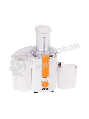 Соковыжималка Mystery MJE-1901 белый, центробежная, 900 Вт, 900 мл, механическое