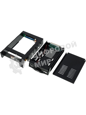 Сменный бокс для HDD AgeStar SR3P-SW-2F SATA пластик черный 3.5