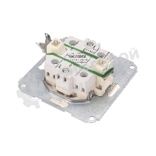 Переключатель Kranz DEA 2кл прох. с/у 10А мех. бежевый (1/10/120)