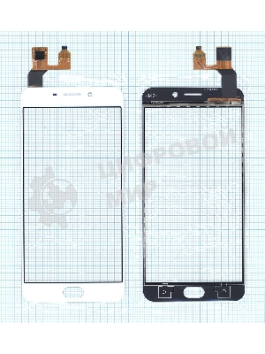 Сенсорное стекло (тачскрин) для OPPO R9, белое