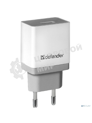 Сетевой адаптер питания Defender 1xUSB, 5V/2.1А, белый (UPA-21)
