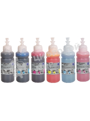 Чернила Cactus CS-T673set 673 черный/голубой/пурпурный/желтый/светло-голубой/светло-пурпурный набор 6x70мл для Epson Inkjet Photo L800/L801/L810/L850