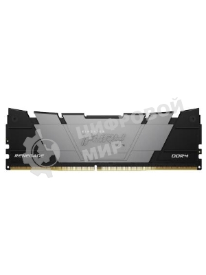 Оперативная память Kingston Fury Renegade, DDR4, 16GB (2x8GB), 3200MHz, CL16, DIMM, с радиатором, серый/черный