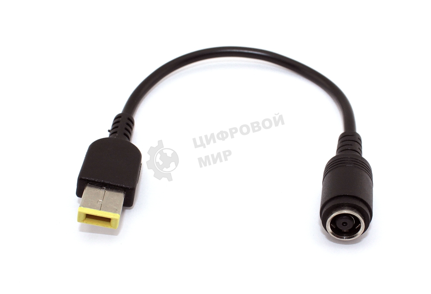 Переходник с круглого штекера Lenovo на прямоугольный