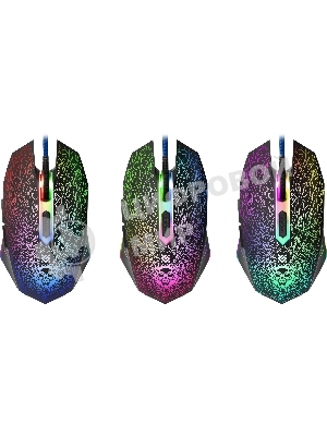 Комплект клавиатура+мышь Defender Target MKP-350 проводной, USB, 3200 DPI, чёрный/красный